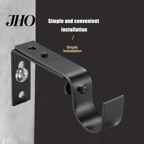 Strong Curtain Rod Support 1/2/3Pcs Adjustable Brackets Easy Installation Window Drapery Install Bracket Hanger Hooks Living Room Bedroom Accessories