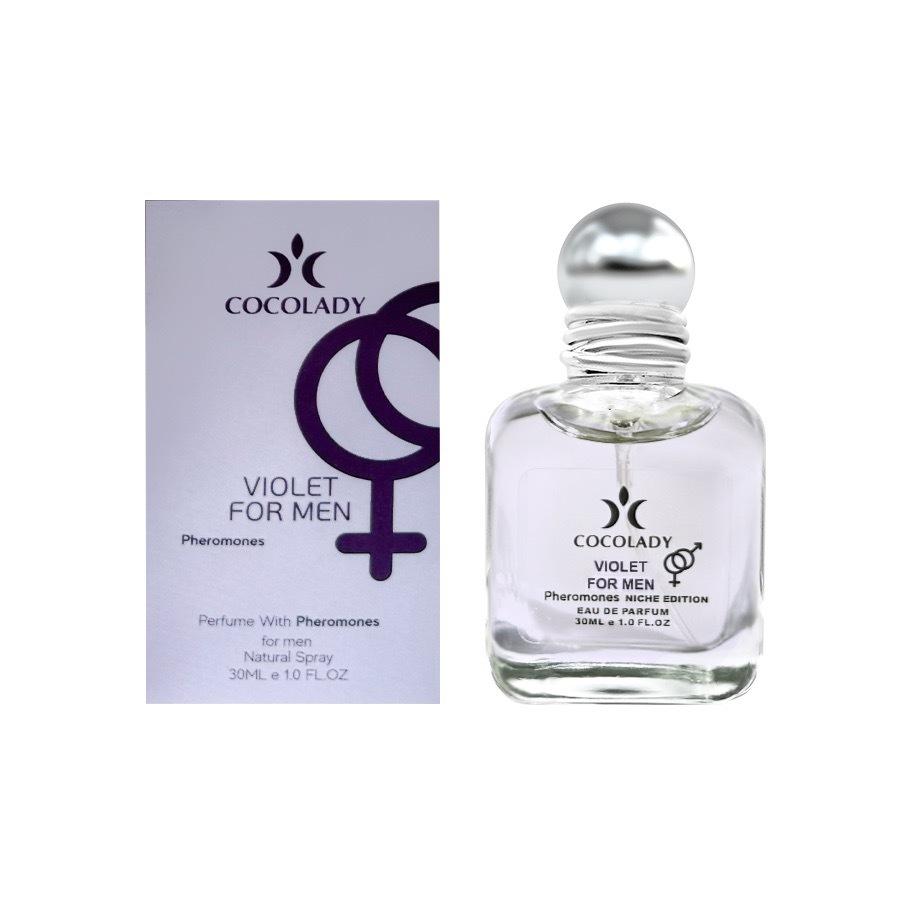 Parfum Violet pour Homme aux Phéromones, avec Parfum aux Phéromones