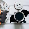 Creative Felt Bat Mat Halloween Table Mat Black Bat Anti Slip and Heat-resistant Tableware Mat Party Table Halloween Decoration