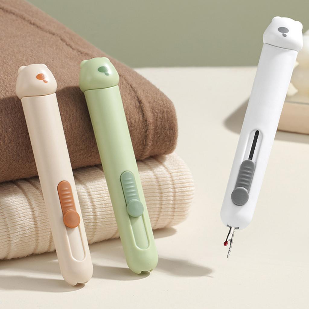3-in-1 Needle Threader Seam Ripper Needle Storage Case Thread Remover Sewing Tool for Craft Sewings Thread Removing