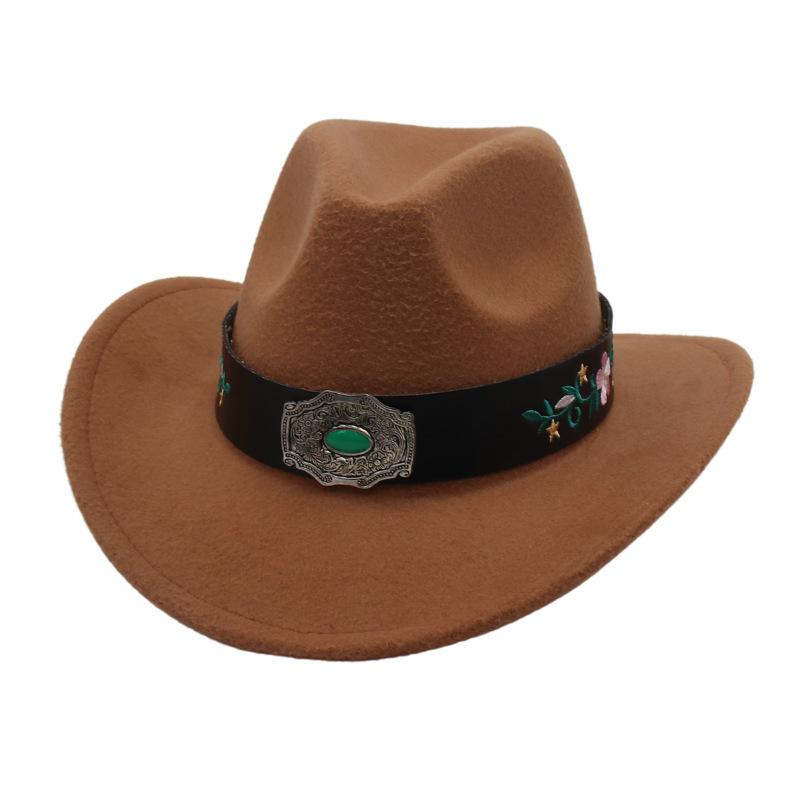 Direct Supply Top Hat Outdoor Retro Jazz Hat Vacation Travel British Style Western Cowboy Hat