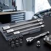 Flexible Socket Extension Bar Set 3pcs With 1/4 3/8 1/2 Drive For Wrench Drill