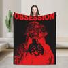 Obsession Shattered Glass Horror Character Plush Blanket Child Flannel Throw Blanket For Outdoor Warm Soft Design Bedspread Gift