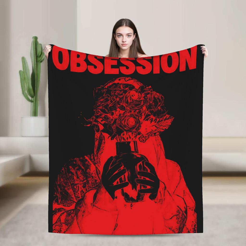Obsession Shattered Glass Horror Character Plush Blanket Child Flannel Throw Blanket For Outdoor Warm Soft Design Bedspread Gift