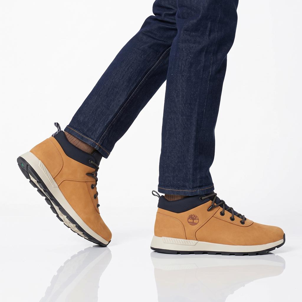 Timberland Sprint Basic Mid - Herre Sneaker-Støvler Sko Støvler Læder Hvede TB0A277E-754 ORIGINAL