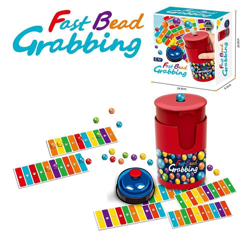 Colorful Ball Bead Grabbing Board Game Exciting Bells Bingo Board Games Party Punishment