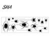 Silhouette Window Cling Halloween Spider Static Cling, Black Glass Wall Sticker, No Residue Self-Adhesive Decoration Spooky Decal, Decor for