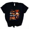 Anxiety Shirt Inside Out 2 T-Shirt Everything Is Fine Anxiety Inside Out Emotions Shirts Retro Mental Health Family Vacation Tee