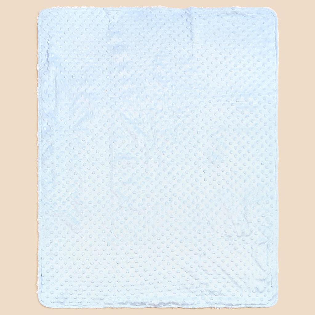 Spring & Autumn Velvet Lambswool Baby Swaddle Blanket - Double-Layer, Foldable & Thickened for Comfort and Warmth