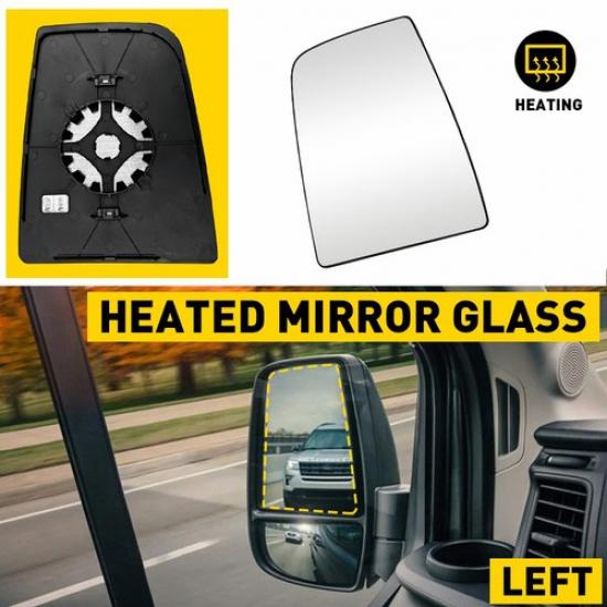 For 2015-22 Ford Transit 150 250 350 Mirror Glass Upper Heated Left Driver Side