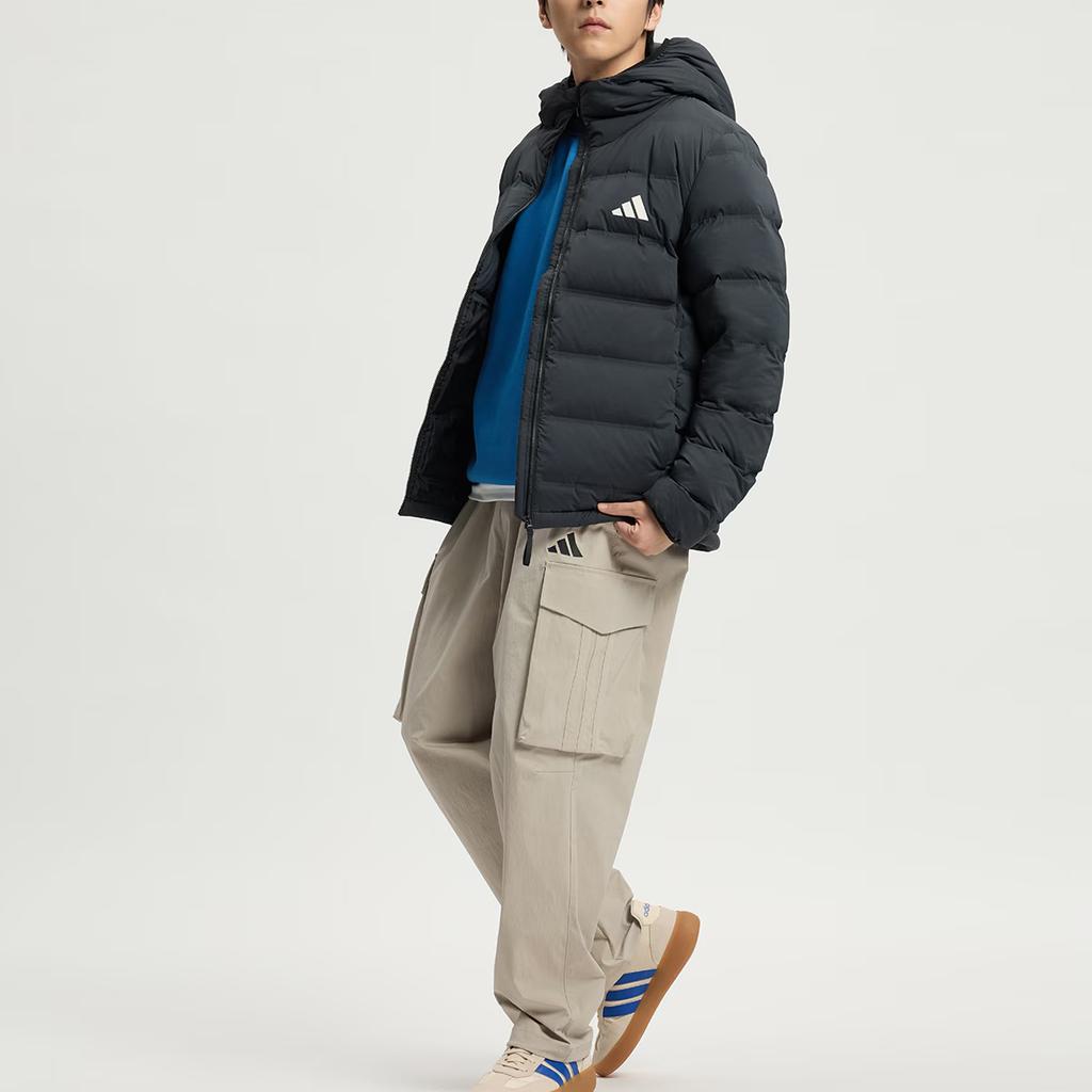 Adidas Helionic FW25 Stretch Kapuzen-Daunenjacke Herren Jacke KH3993