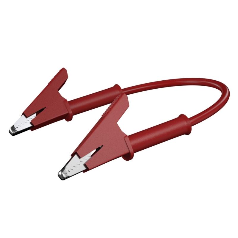 5 Stück Premium Krokodilklemmen Messkabel starke Federbelastete Klemme Hochstrom Krokodilklemmen Messleitungen