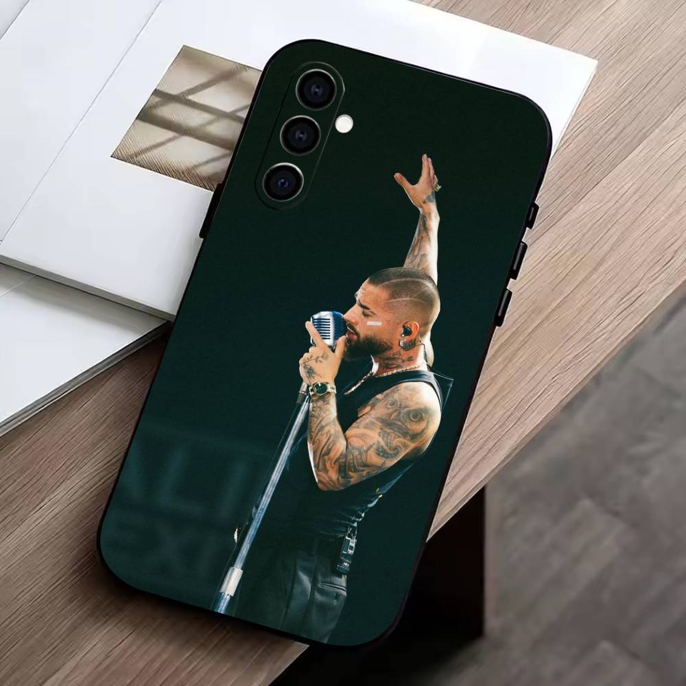 Singer-M-Maluma Phone Case For Samsung Galaxy A73,A72,A71,A70,A53,A52,A51,Soft Silicone Black Cover