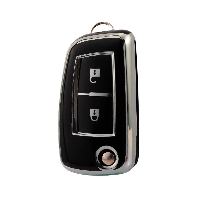 Husa cheie cu 2 butoane Nissan pentru Sylphy, Qashqai, X-Trail, Tiida, Bluebird, Kicks - Husă cheie auto din cauciuc moale