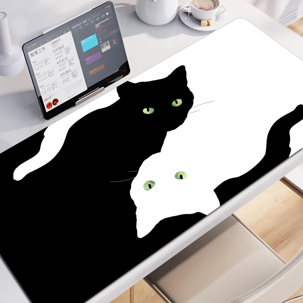 Cat Mouse Pad Gamer Mousepads Lock Edge Gaming Mousepad Mouse Mat Large Keyboard Mat Desk Pad for Computer Laptop