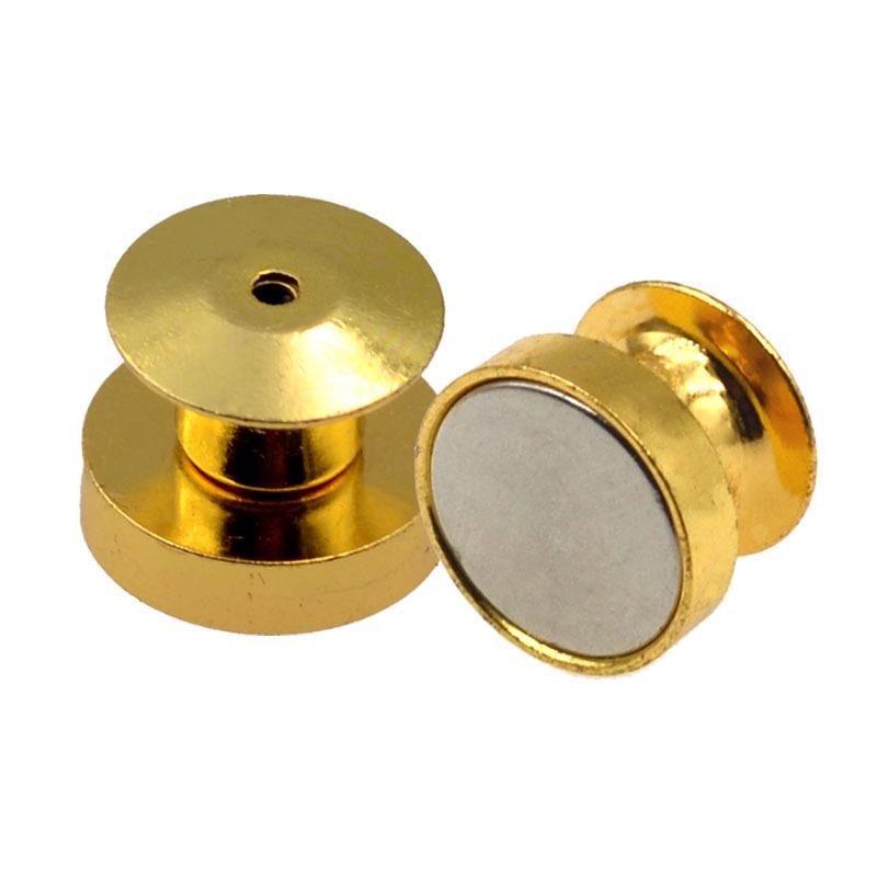 Deluxe Magnetic Badge Name Tag Brooch with Flat Head Rotating Buckle for Hats and Refrigerators