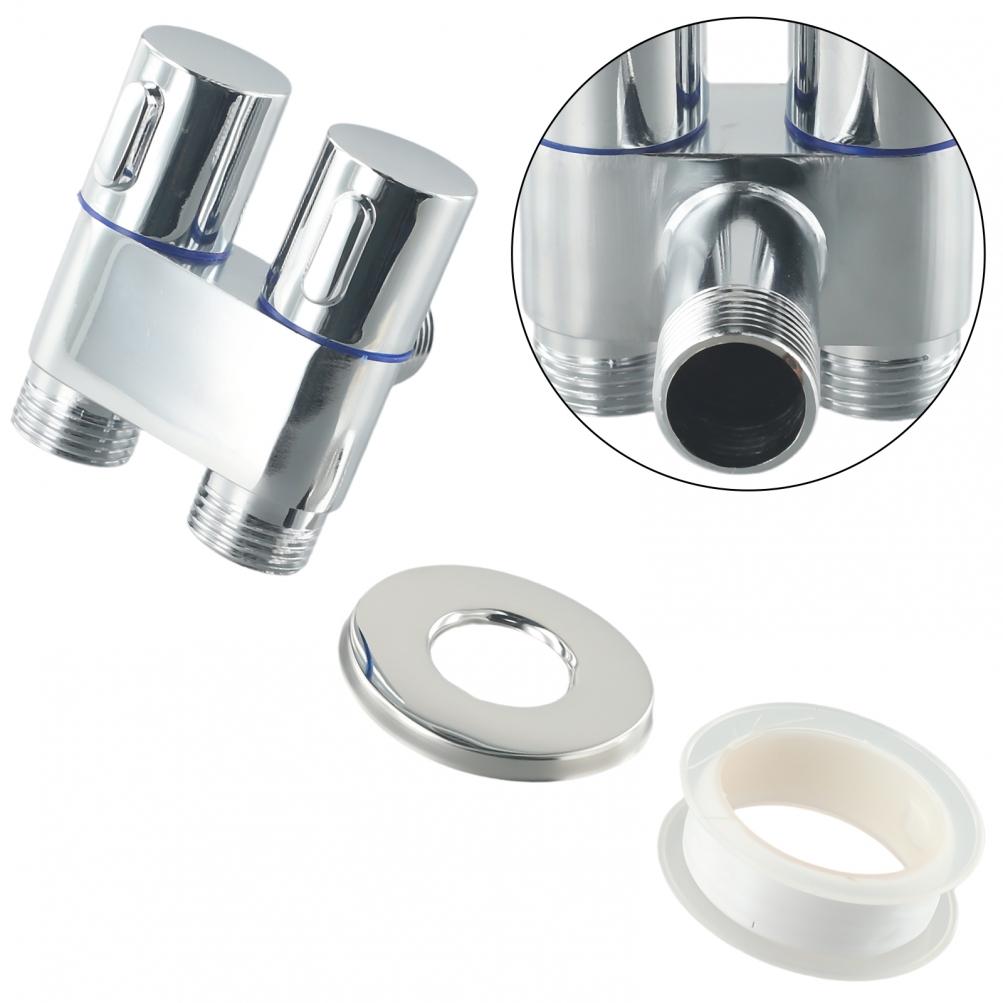 G1/2 1 in zwei out Doppelsteuerung Waschmaschine Wasserhahn Toilette Dreiecksventil