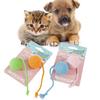 Pet Cotton Rope Toy With Colorful Tail Ball For Cats And Dental Chewing