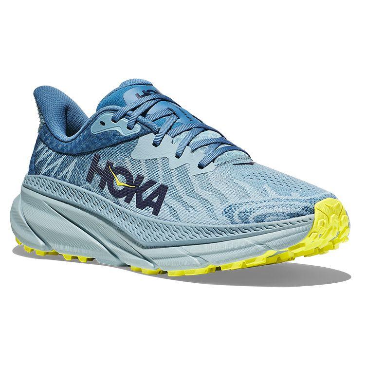 HOKA Challenger ATR 7 2E Wide Stone Blue Evening Primrose Men Sneakers 1134499-SBEP