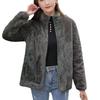 Women's Double-Sided Coral Fleece Hoodie Jacket - Thickened and Warm for Autumn and Winter