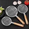 Wutuo 304 Stainless Steel Fine Mesh Strainer with Wooden Handle