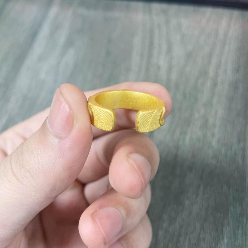 Buddhas Half Face Shaped Rings Adjustable Open Rings Finger Rings Decoration Elegant Jewelry Accessory for Parties