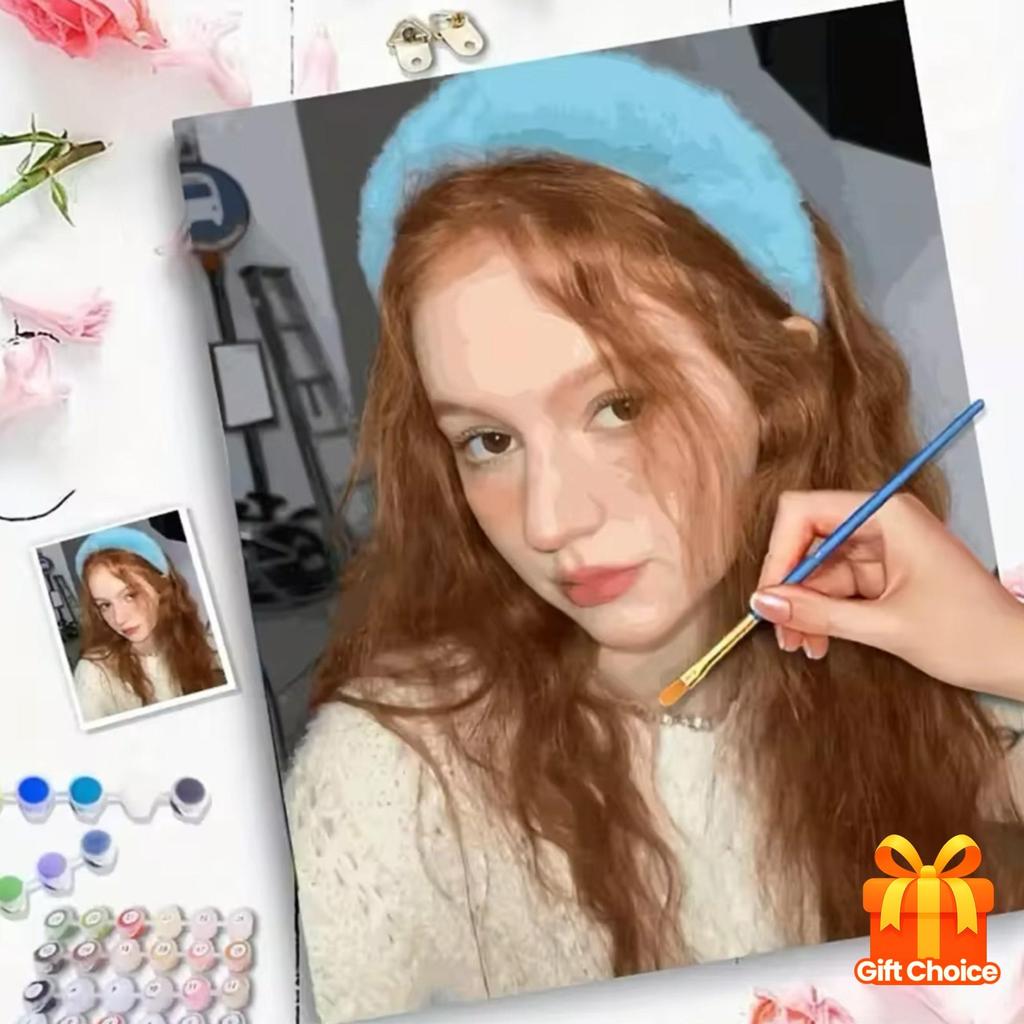 DIY Acrylic Painting Custom Digital Painting Kit | Personalize with Your Photo, Frameless Canvas Art Gift for Home and Bedroom Decor