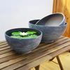 Plant Pot with Drainage, Resin Planter for Indoor Outdoor Plants, Medium Flower Pots for Patio, Balcony Garden Decor