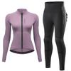 WOSAWE Women's Motorcycle Clothing Slim High Elastic Motorcycle Shirt Pants Full Body Soft Armor Protection Suit