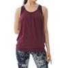Yoga Long Tank Stylish and Cute Size [machikaada] Women's Top, Cupped, Top, (Sumikuro/Wine, M)