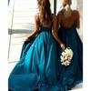 Sommer Neues Tiefes V-Trägerkleid für Damen Europäischer Amerikanischer Stil Brautjungfernkleid Partykleid für den grenzüberschreitenden Handel