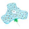 Cat Enrichment Toy, Usb Rechargeable Automatic Hide And Seek Motion-Activated Cat Toy With Moving Feather Interactive Cat Toy