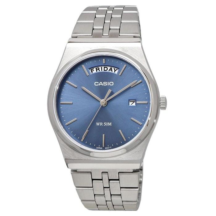 Casio Standard Analog Quartz Men's Watch MTP-B146D-2AV Silver & Blue