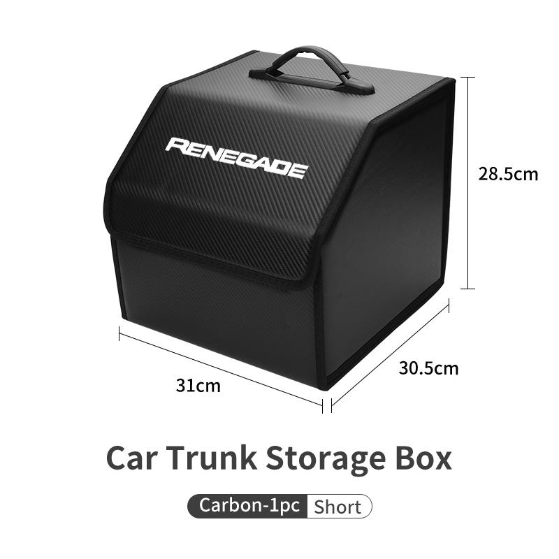 Car Trunk Storage Box Leather Tools Organizer Kit Accessories For Jeep Grand Cherokee Compass Patriot Renegade Wrang