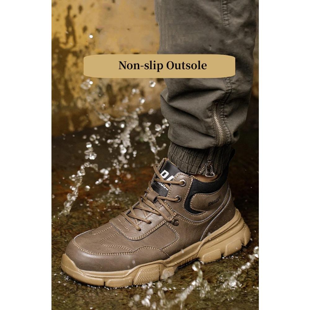 Pánská pracovní bezpečnostní obuv Proti nárazu Proti propíchnutí Ocelová špička Nezničitelné pracovní tenisky Ochranné bezpečnostní boty