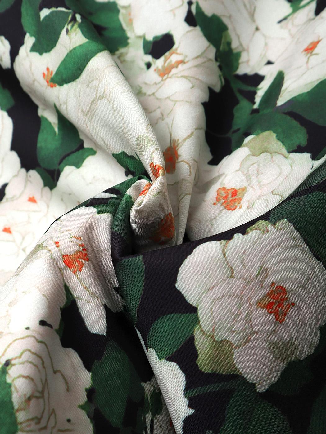 Свободная свободная рубашка с коротким рукавом и цветочным принтом авокадо — фото 7