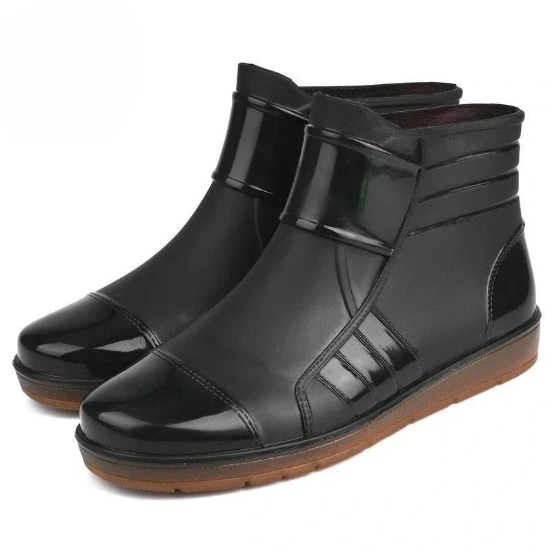 Regnstøvler for menn Loafers Herresko Vanntett Motstandsdyktig Fiske 2024 Komfortable Hage Vann Billige Gummistøvler Arbeid