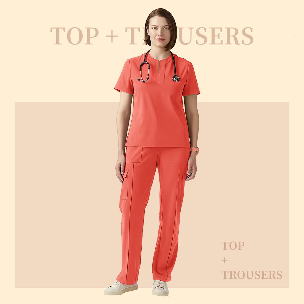 Mehrfarbige Krankenhaus-Kitteluniform Damen Schönheits-Arbeitskleidung Krankenschwester Zahnchirurgie-Anzug Medizinische Kitteluniformen Chirurgieanzüge
