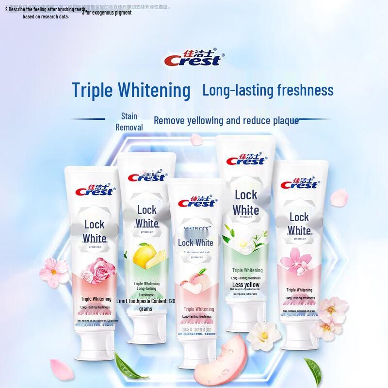 Crest Whitening Toothpaste with Fresh Cherry Blossom Scent