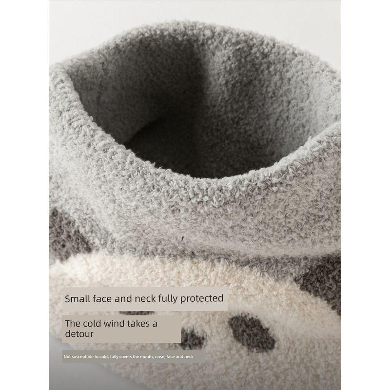 David Bella Children's Scarf 2026 Winter New Style Girls Boys Baby Knitted Plush Warm Thick Scarf