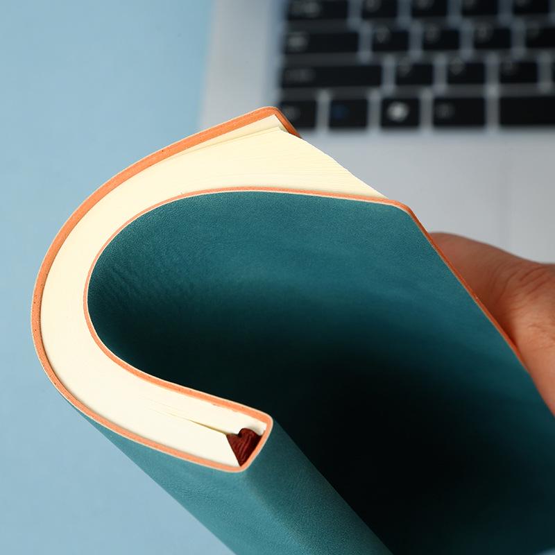 Suede-Feel Soft-Cover A5 Notebook Planner with Custom Logo