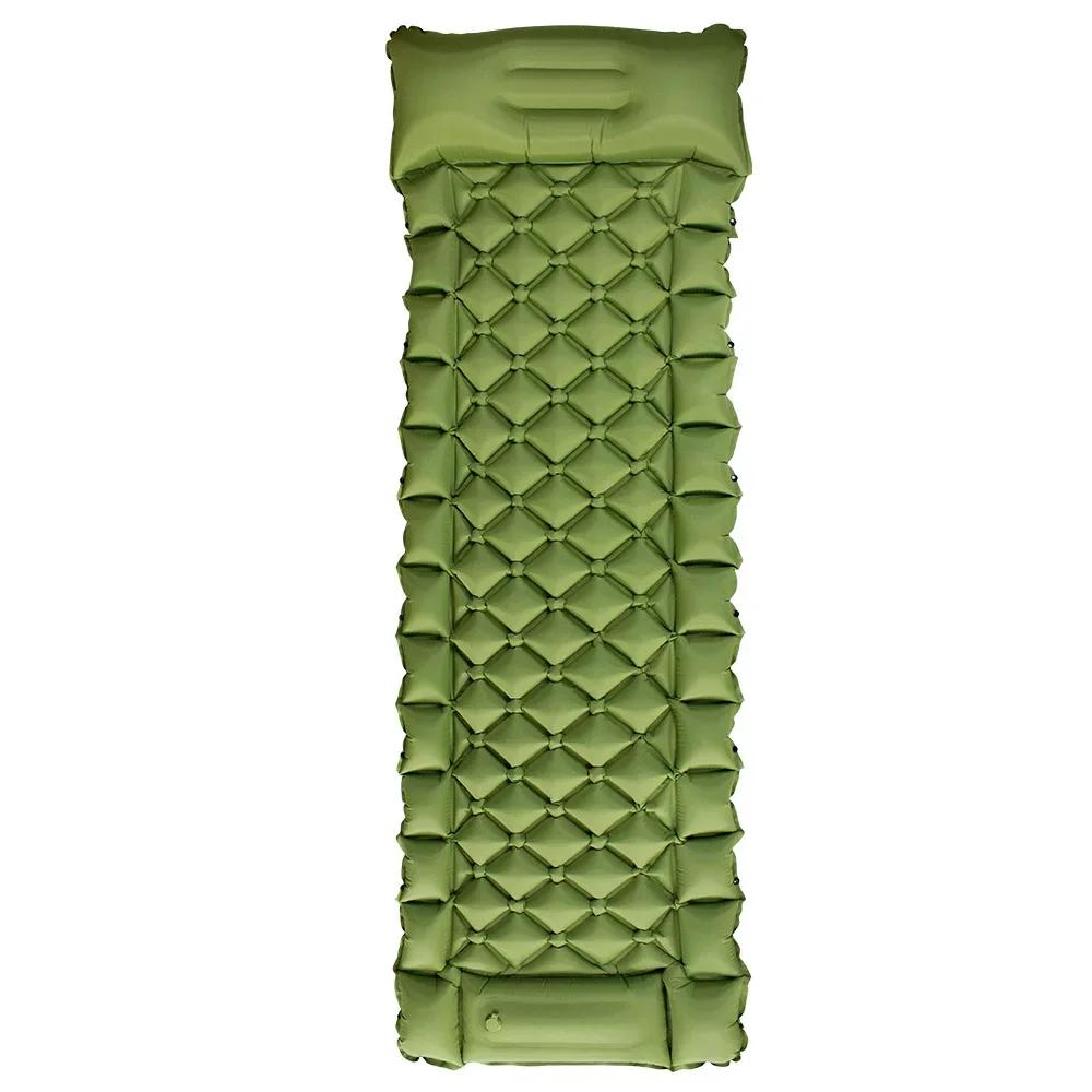 Products Outdoor Inflatable Mattress Portable Picnic Camping Inflatable Mat TPU Patchwork Foot Inflatable Single Mattress