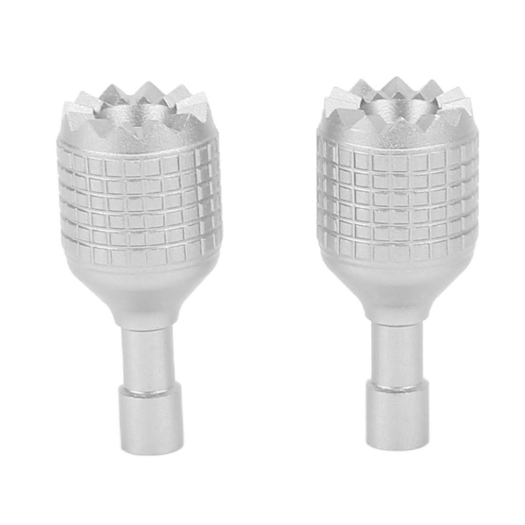 2 ks Hliníkové slitiny Stříbrné CNC Obrábění Dron Dálkový ovladač Kniply Joystick pro Mini 3 Pro RC s Obrazovkou