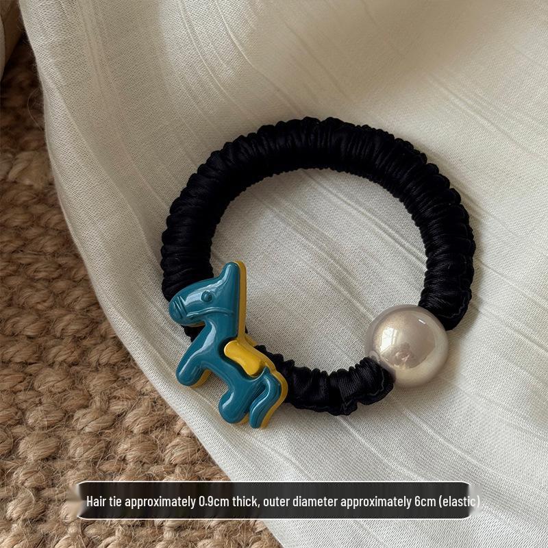 High Elasticity Korean Cartoon Pony Bead Hair Tie – Durable and Gentle Accessory