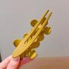 Flower Hair Clips Fashion Matte Black Floral Hairpins Hair Claw Clips Non-Slip Hair Clamps Grab Elegant Hair Accessories