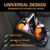 Organizzatore Multifunzione per Auto Porta Bevande Sedile Posteriore Scatola Portaoggetti con 2 Portabicchieri Regolabili