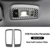 Carbon Fiber Car Rear Roof Reading Light Lamp Panel Trim Cover For Porsche Panamera 2010-2017 Interior Accessories Sticker