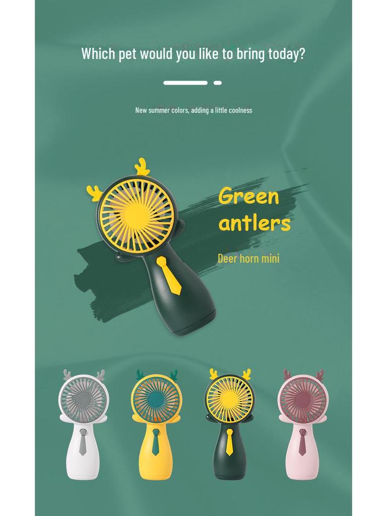 USB Rechargeable Cartoon Snail Handheld Fan: A Fun Summer Gift for Kids and Students