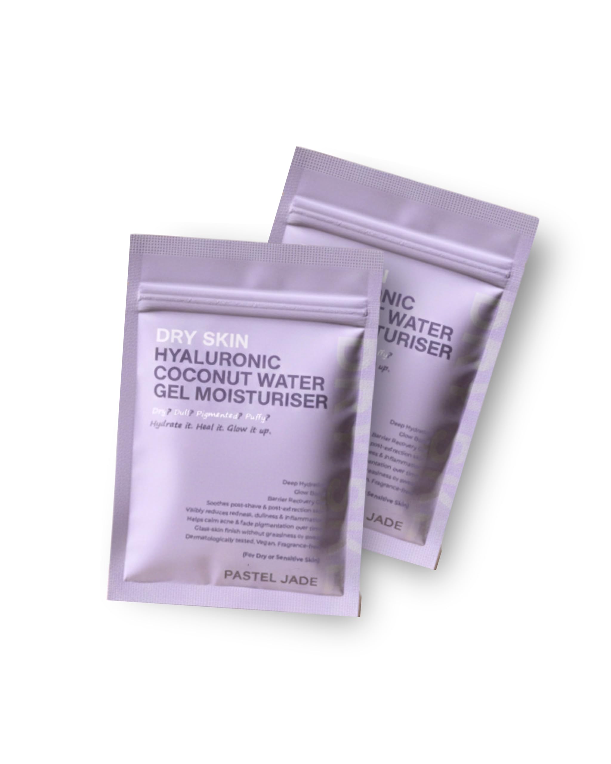 Pastel Jade Hyaluronic Coconut Water Gel Refill for Dry Skin Combo Pack of 2 (50gramx2, 100 gram)