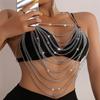 European And American New Products, Multi-Layer Alloy Double Shoulder Chain, Personalized Metal Decorative Body Clothing Chain